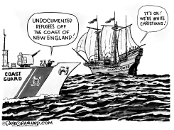 REFUGEES AND TRAVEL BAN by Dave Granlund