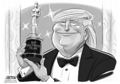 BEST HOLLYWOOD VILLAIN OSCAR GOES TO DONALD TRUMP by R.J. Matson