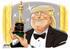 BEST HOLLYWOOD VILLAIN OSCAR GOES TO DONALD TRUMP by R.J. Matson