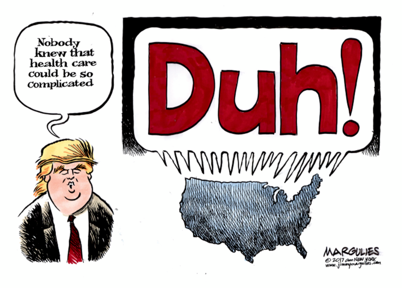Trump on health care color