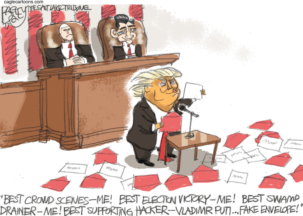  TRUMP CONGRESS ADDRESS by Pat Bagley