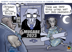 MUGABE ELECTED DEAD by Damien Glez