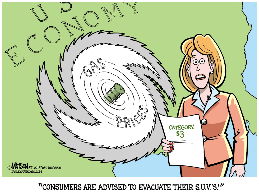 Gas Price Hurricane Advisory - COLOR