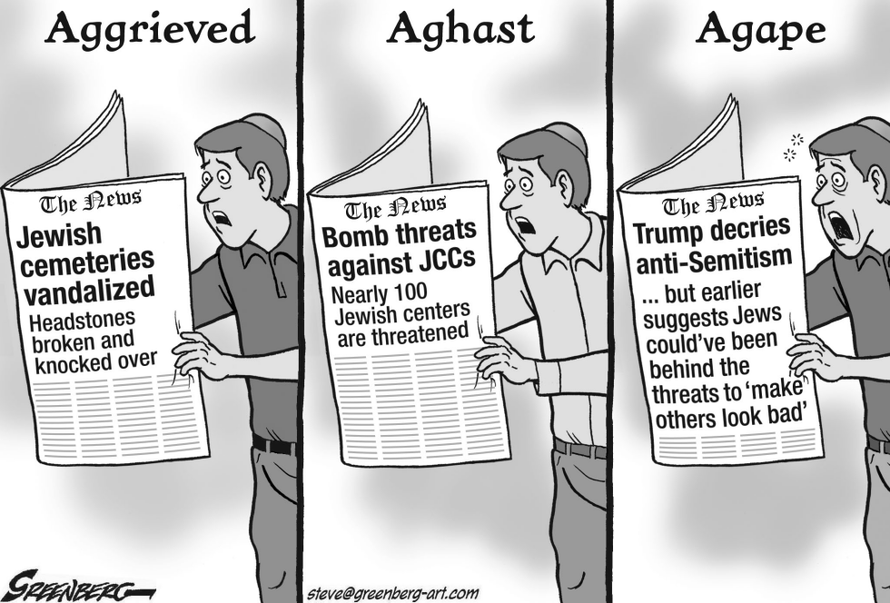 Threats against Jews bw