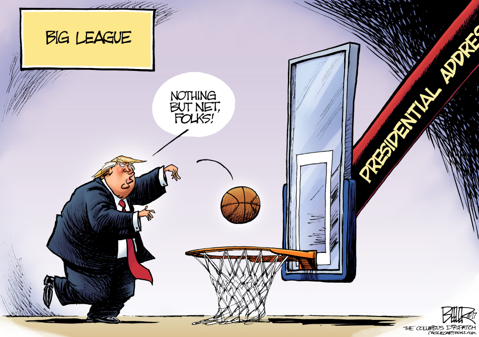  TRUMP ADDRESS by Nate Beeler