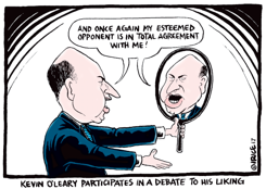 KEVIN OLEARY IN A DEBATE TO HIS LIKING by Ingrid Rice