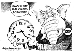 CLOCKS FORWARD by Dave Granlund