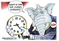 CLOCKS FORWARD  by Dave Granlund