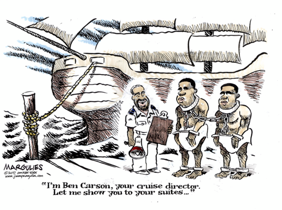 Ben Carson and slavery color