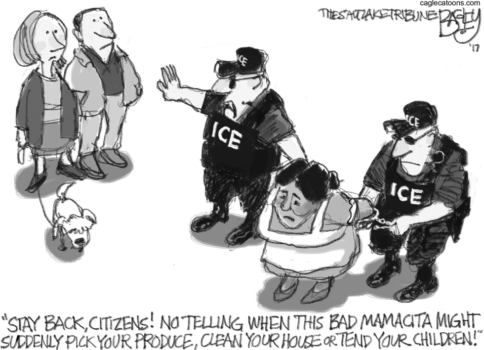  IMMIGRATION POLICE by Pat Bagley