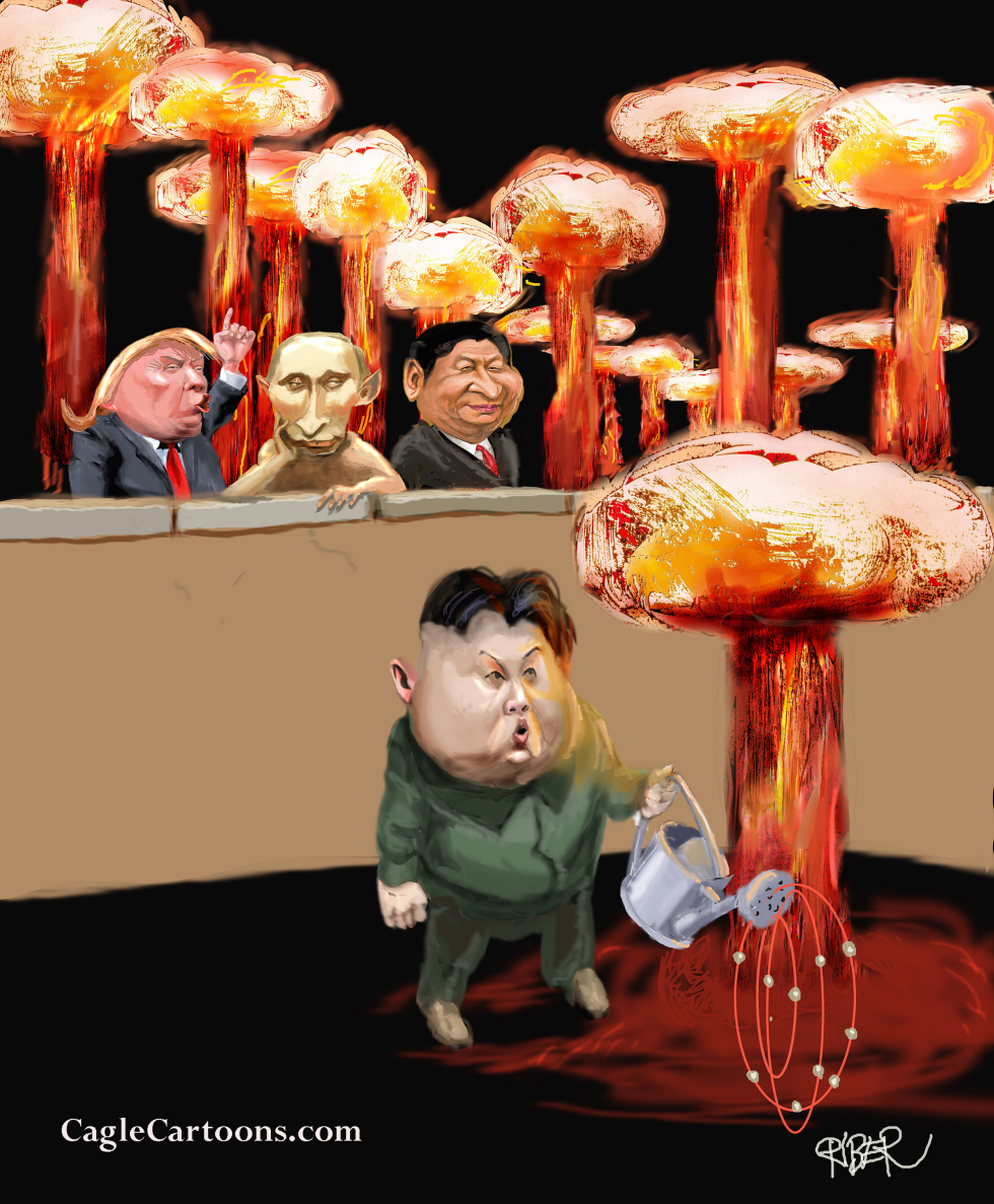  KIM AND NUCLEAR BOMB, WATCHED by Riber Hansson