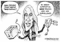 KELLYANNE AND WIRETAPPING by Dave Granlund