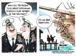 MILITARY NUDES SCANDAL  by Dave Granlund
