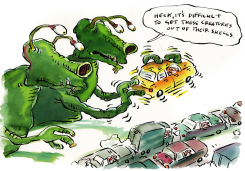 ALIENS VS TRAFFIC by Chris Slane