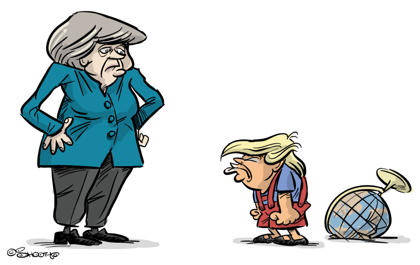 Trump and Merkel