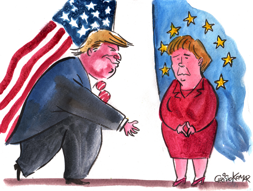 Trump meets Merkel