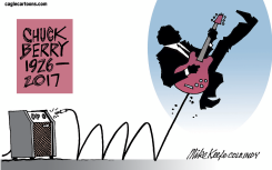 CHUCK BERRY RIP  by Mike Keefe