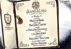 RUSSIAN MENU by Joe Heller
