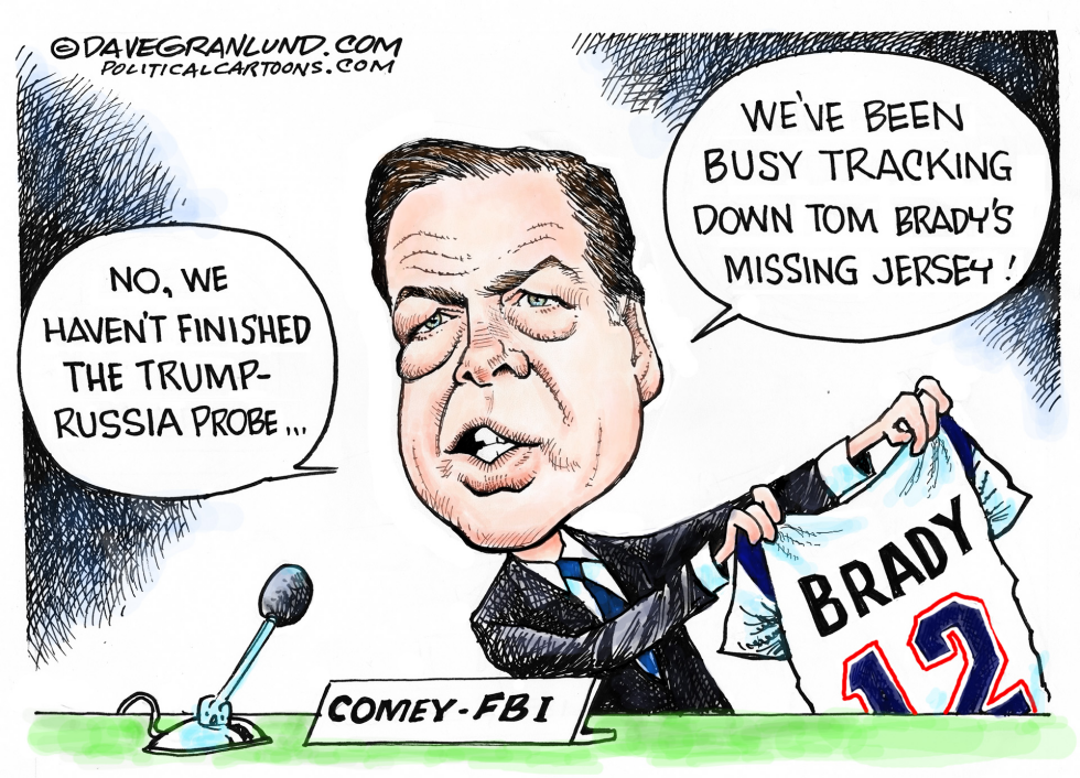  COMEY ON TRUMP AND RUSSIA PROBE by Dave Granlund