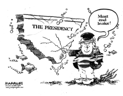 TRUMP AND LEAKS by Jimmy Margulies