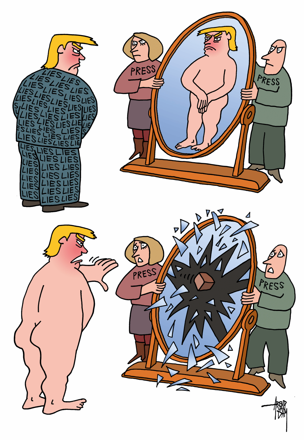 disclosing mirror