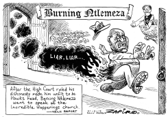BURNING NTLEMEZA by Zapiro