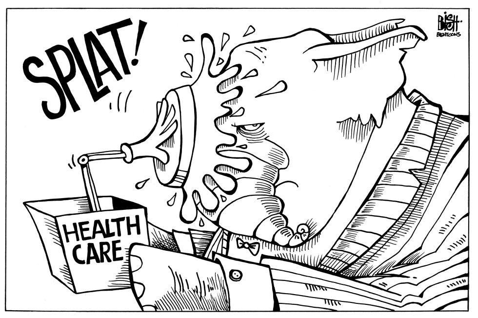 HEALTH CARE REFORM FLOP, B/W