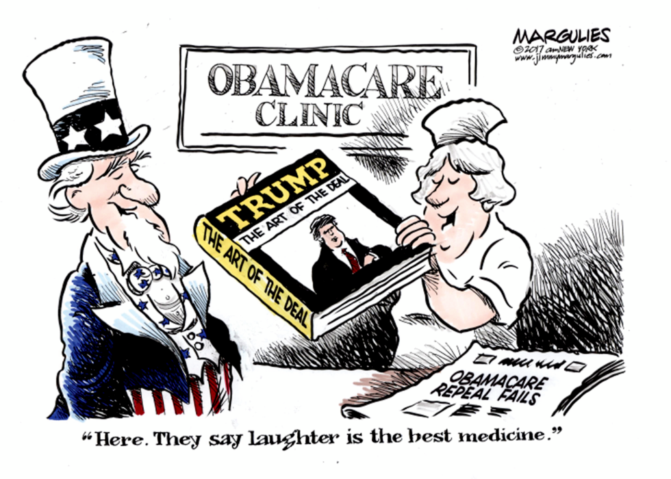 Obamacare Repeal Fails color