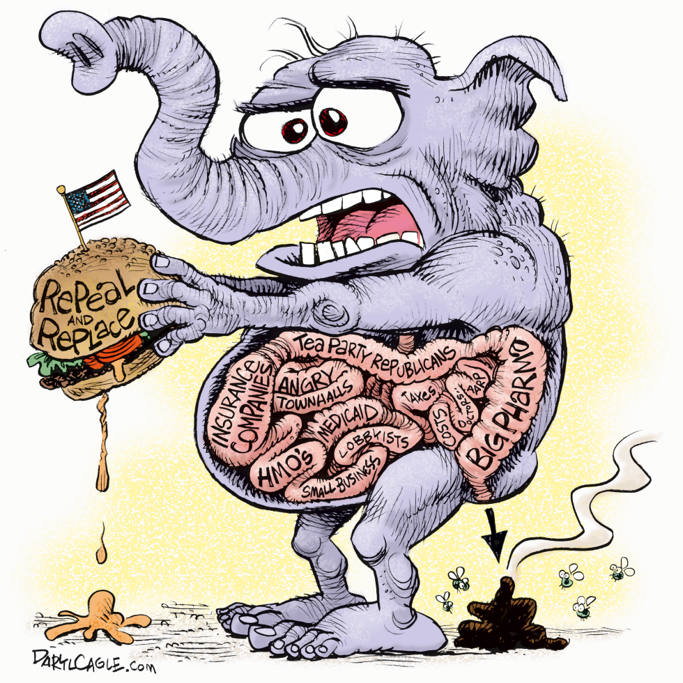  HEALTHCARE DIGESTION by Daryl Cagle