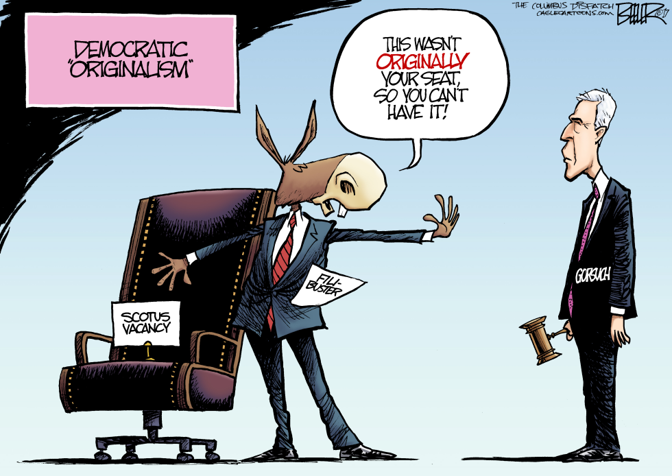  GORSUCH SEAT by Nate Beeler