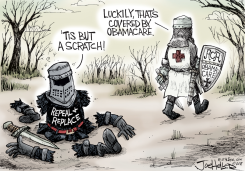 HEALTH CARE FIGHT by Joe Heller