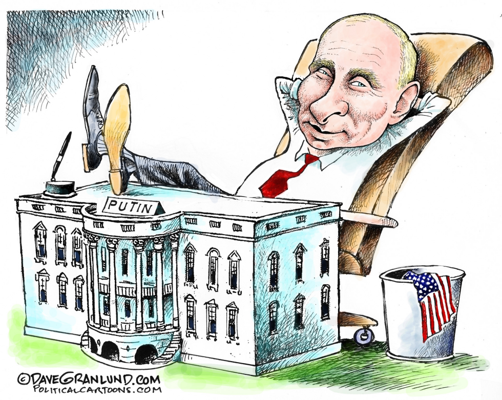  PUTIN DESK by Dave Granlund