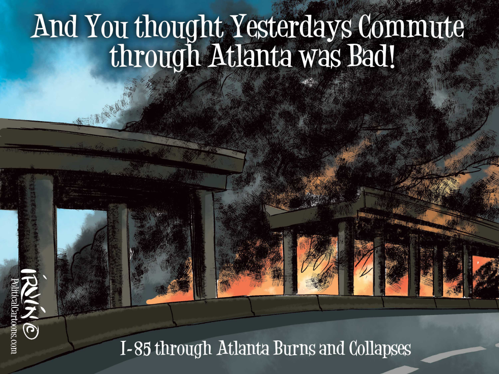 I-85 in Atlanta Burns and Collapses