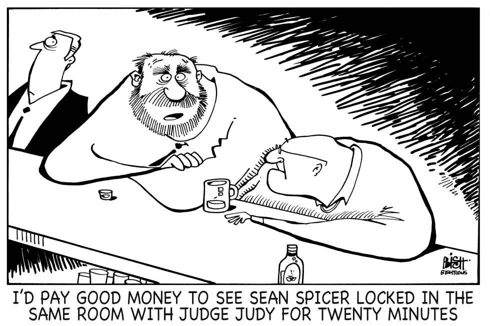 SEAN SPICER, B/W