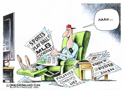 MLB SEASON BEGINS  by Dave Granlund
