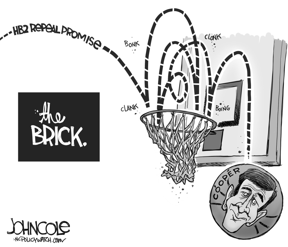 LOCAL NC Cooper and HB2 repeal BW