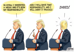 TRUMP INHERITS RESPONSIBILITY FOR MESS IN SYRIA by R.J. Matson