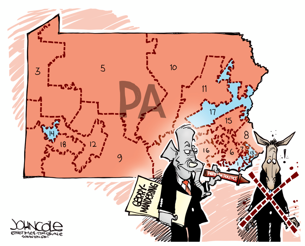  LOCAL PA GERRYMANDERED by John Cole