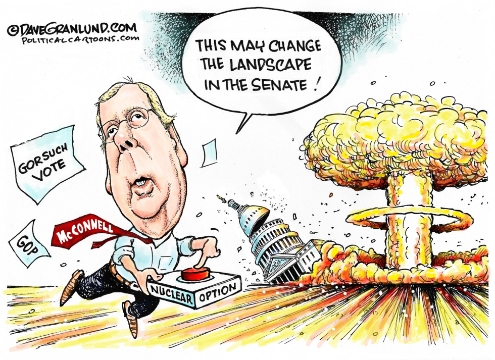  SENATE NUCLEAR OPTION by Dave Granlund