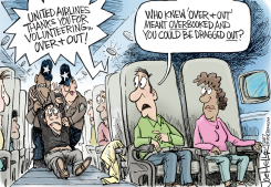 UNITED OVERBOOKED by Joe Heller