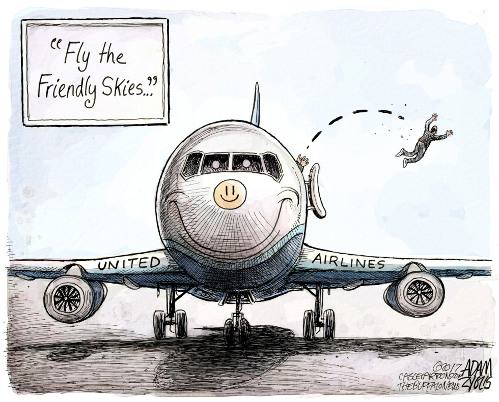  UNITED AIRLINES by Adam Zyglis