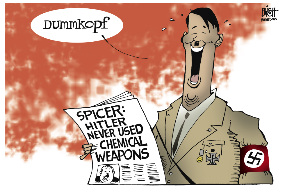 SPICER'S HITLER REMARKS, COLOR