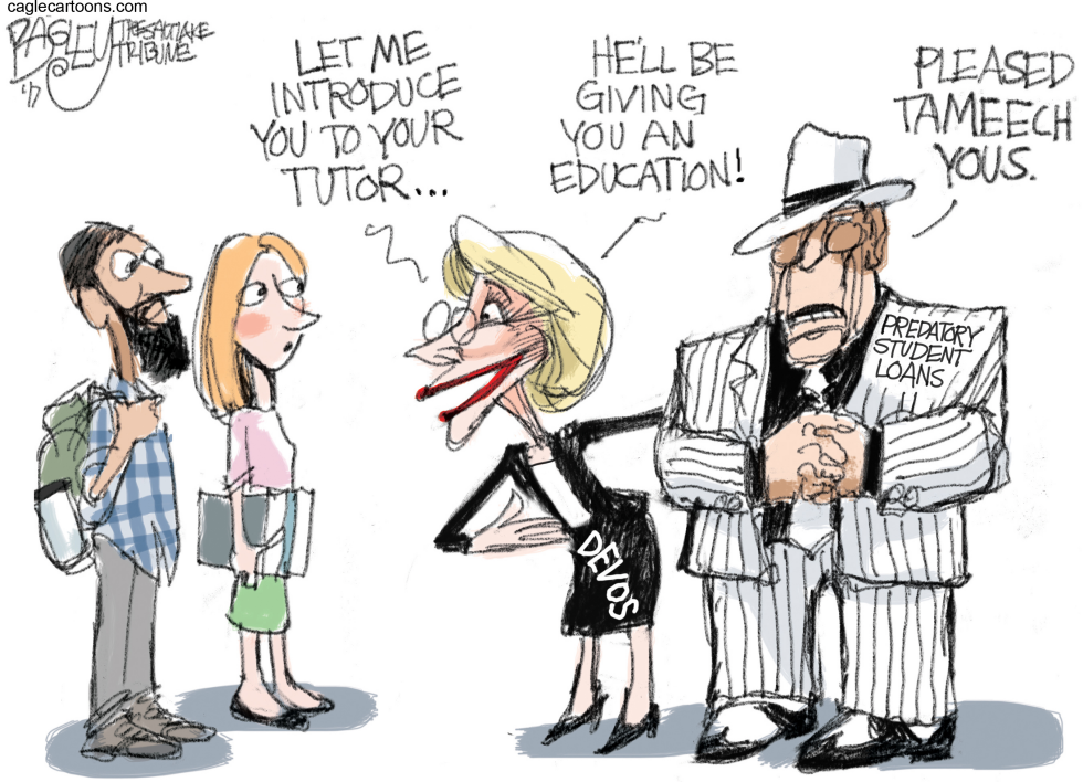  STUDENT LOAN SHARK by Pat Bagley