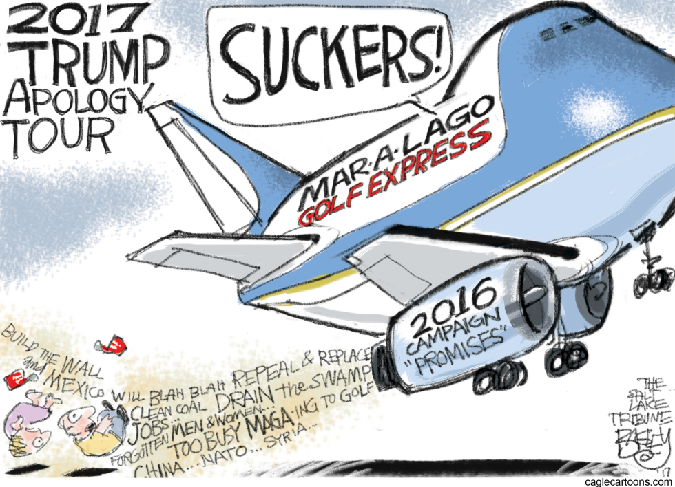  TRUMP APOLOGY TOUR by Pat Bagley