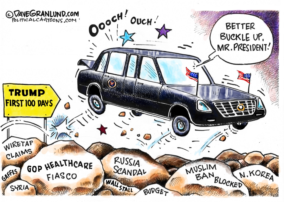 Trump 100 days COLOR