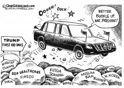 TRUMP 100 DAYS by Dave Granlund