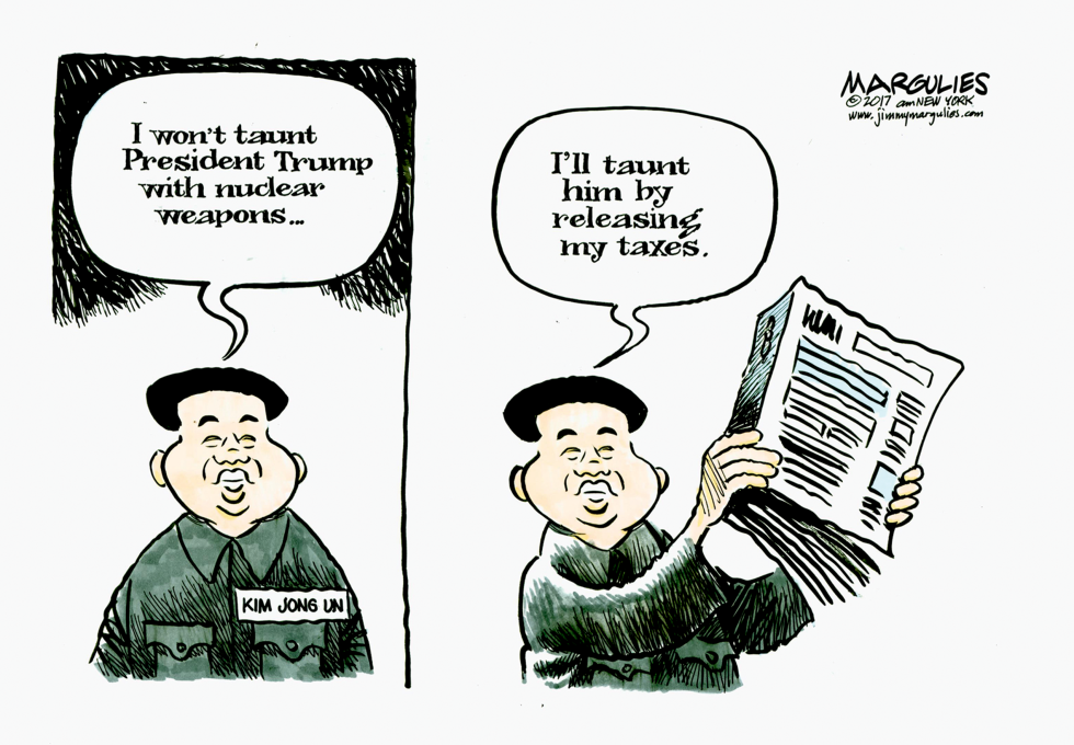 Trump and Kim Jong un color