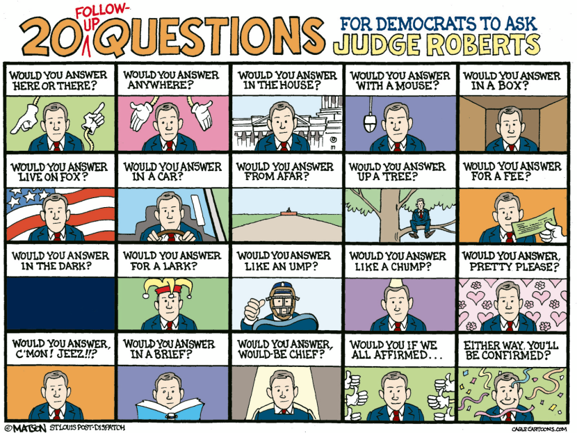 20 Questions For Judge Roberts