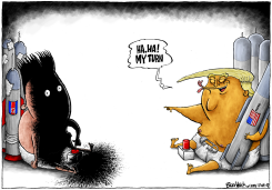 NORTH KOREAN MISSILE TEST by Brian Adcock