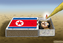 KIM JONG UN AND TRUMP by Marian Kamensky